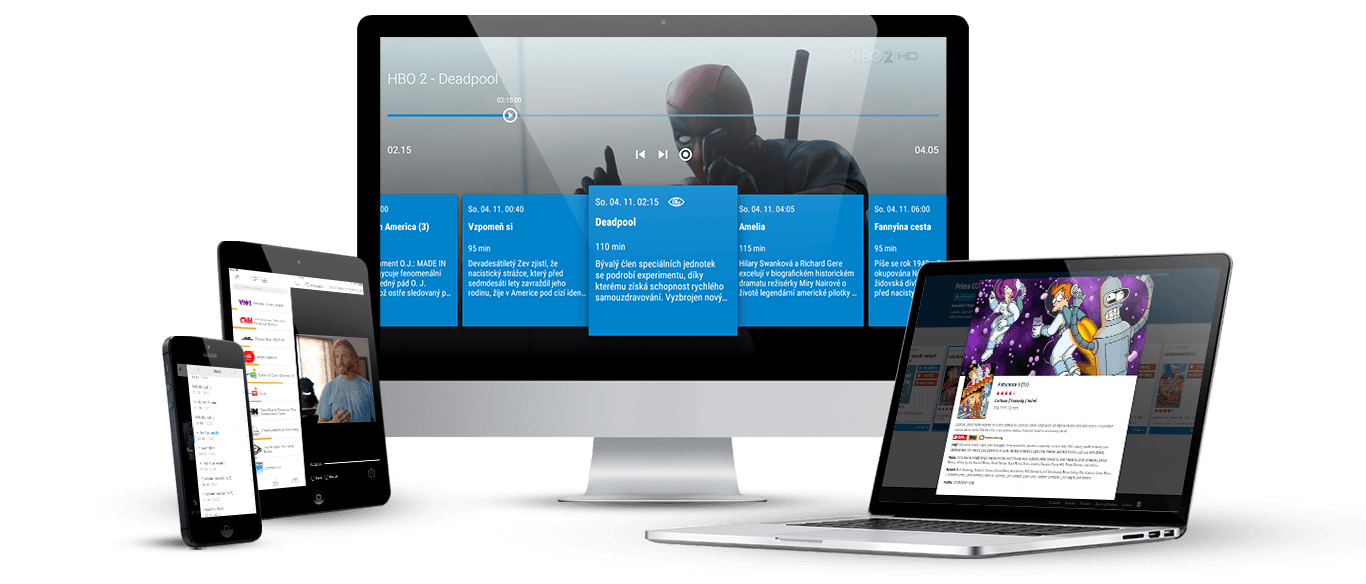 Podporovaná zažízení sledovanitv.cz - PC, mobily, tablety, Smart TV - LG, Panasonic, Samsung